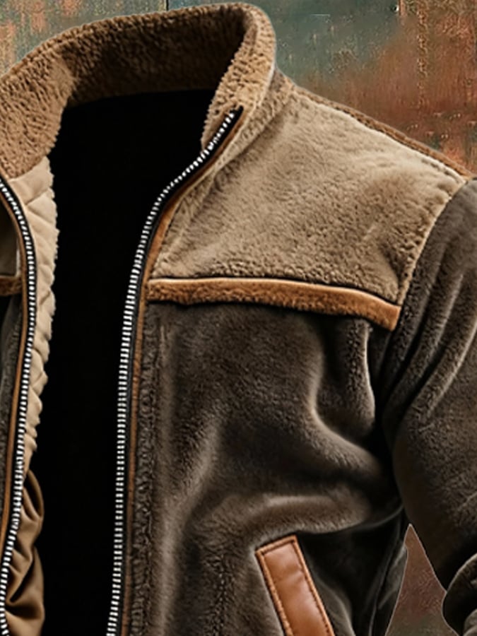 PAIR OF WARM VELVET AND LEATHER WITH POLAR LINING