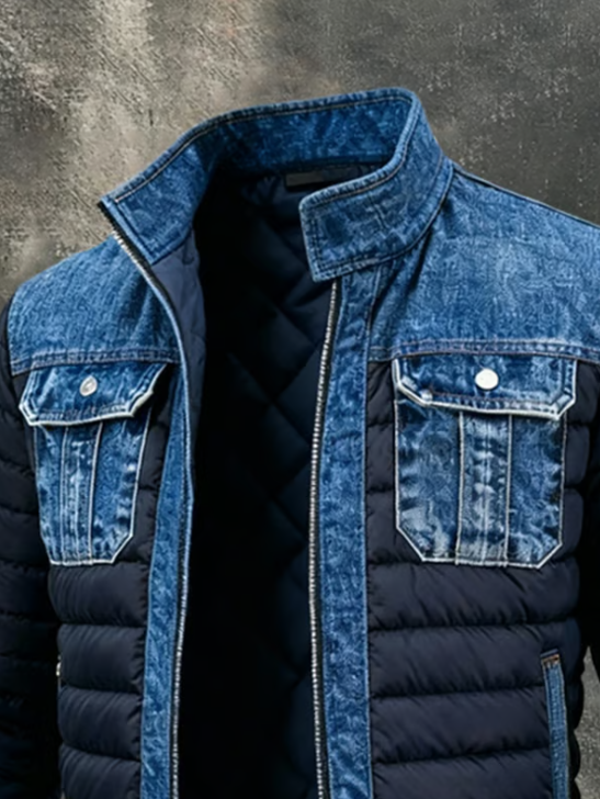 HYBRID JACKET WITH DENIM FILLING