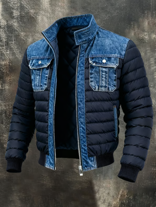 HYBRID JACKET WITH DENIM FILLING